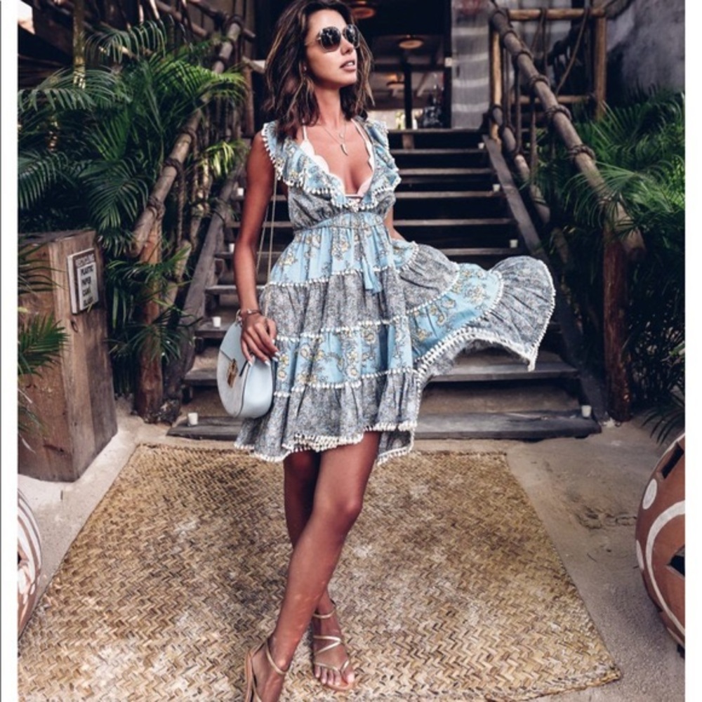 Zimmermann Caravan tiered sundress size 1